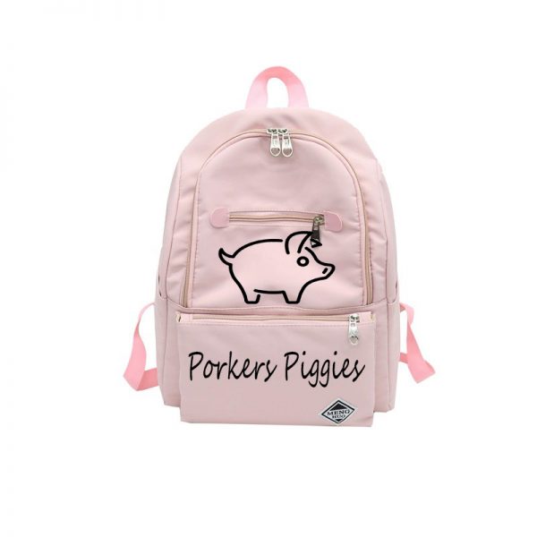 Backpack Pink Just Pig Black