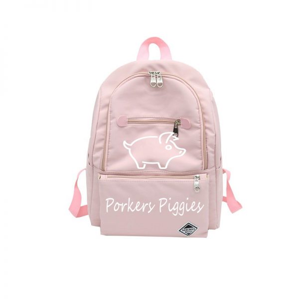 Backpack Pink Just Pig White