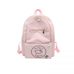 Backpack Pink Full Logo Black