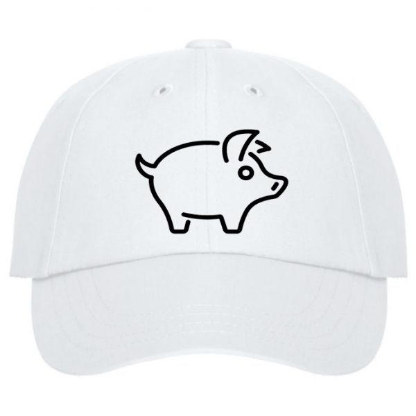 White Cap Black Just Pig