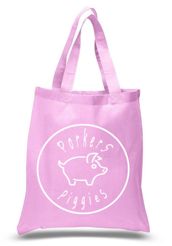 Tote Bag Pink Full Logo White