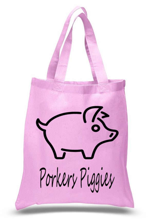 Tote Bag Pink Just Pig