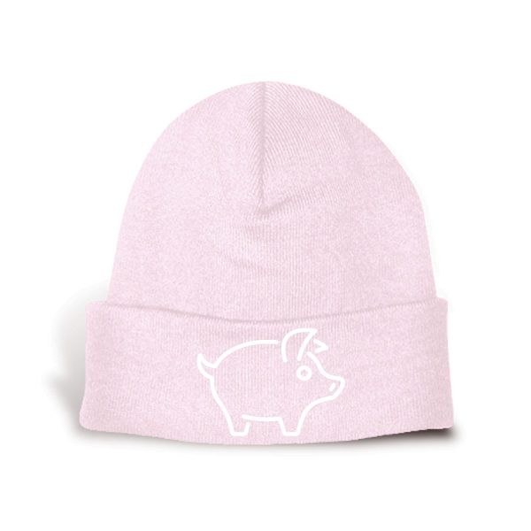 Pink Tuque White Just Pig