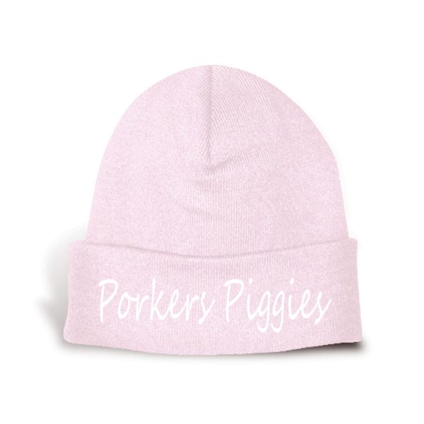 Pink Tuque White Just Pig Verso