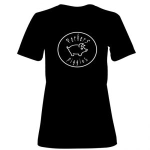 Woman's T-Shirt Black Full Logo